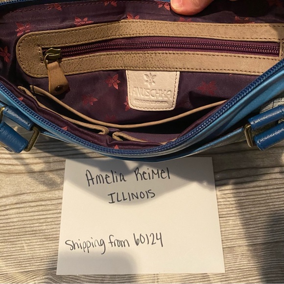 Used in Great Condition Anuschka Amalfi Dawn Large Shopper Purse - Picture 7 of 7